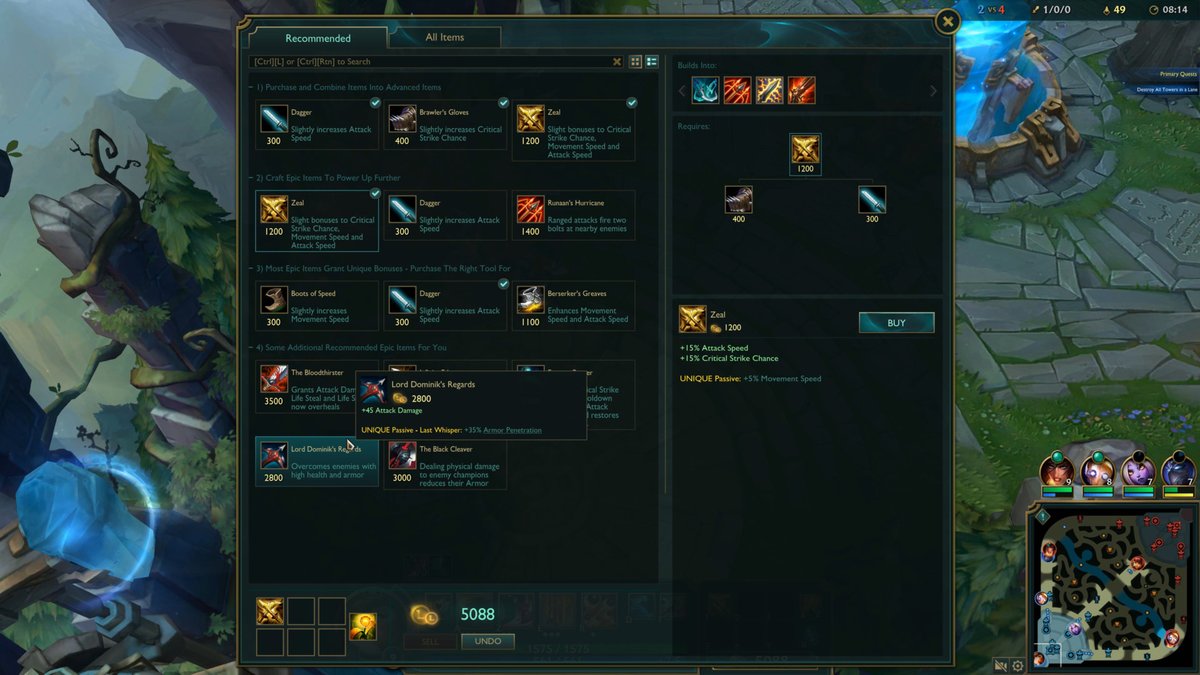 League Of Legends In-Game Shop: Buying And Selling Items